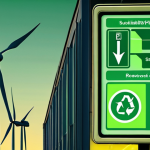 **Left Panel (Sustainability & Energy):** A Swedish industrial setting with a compressor, bathed in a soft green glow. Visual elements like a leaf icon, a graphic showing reduced kilowatt-hours (kWh) consumption, and perhaps a subtle representation of renewable energy sources (e.g., wind turbine blades) in the background. The emphasis is on environmental responsibility and reduced energy costs.