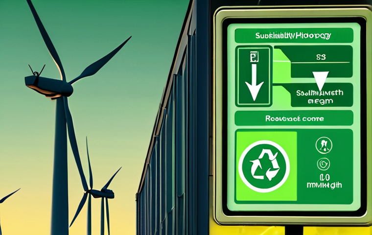 **Left Panel (Sustainability & Energy):** A Swedish industrial setting with a compressor, bathed in a soft green glow. Visual elements like a leaf icon, a graphic showing reduced kilowatt-hours (kWh) consumption, and perhaps a subtle representation of renewable energy sources (e.g., wind turbine blades) in the background. The emphasis is on environmental responsibility and reduced energy costs.
